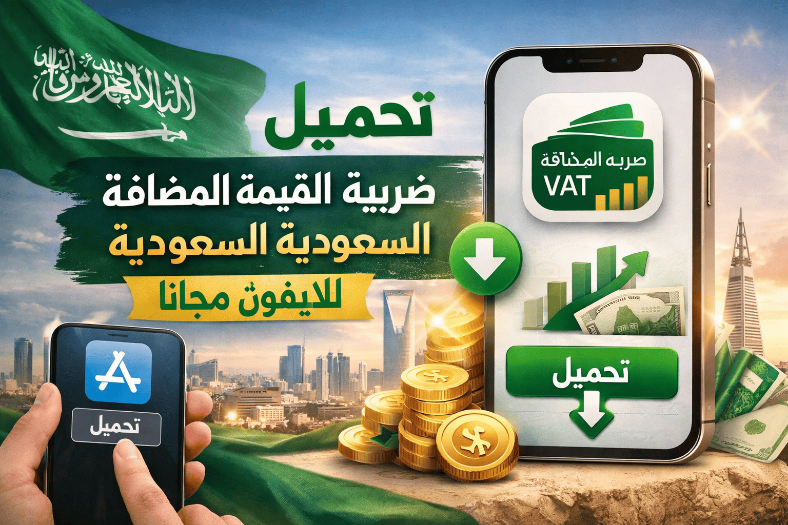 تحميل تطبيق ضريبة القيمة المضافة السعودية للايفون مجانا