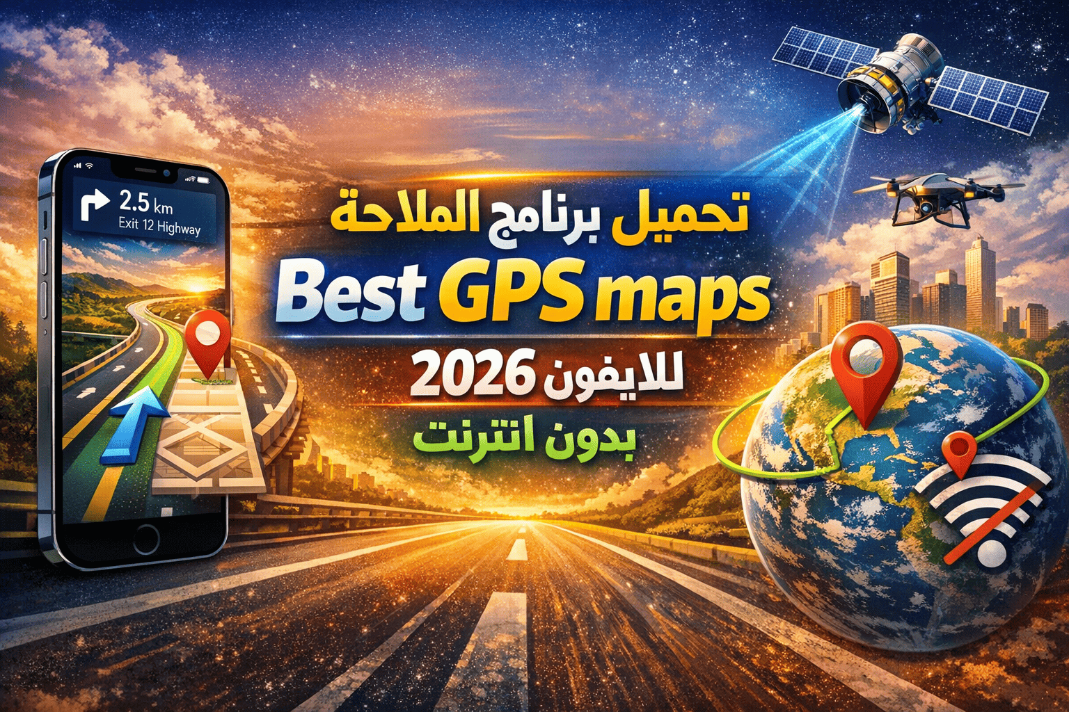تحميل برنامج الملاحة Best GPS maps للايفون 2026 بدون انترنت