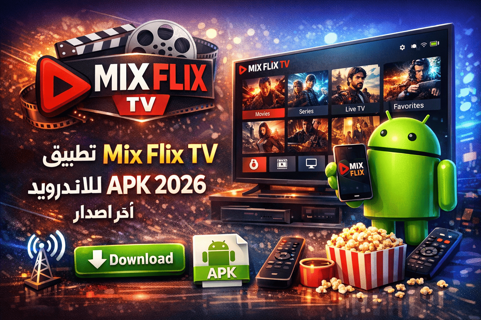 تحميل تطبيق Mix Flix TV للاندرويد APK 2026 أخر اصدار