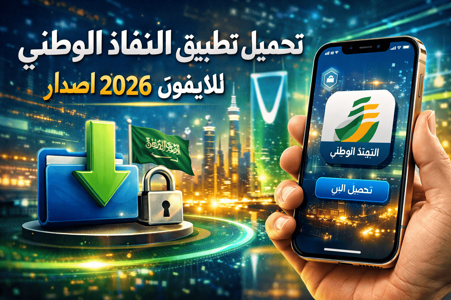 تحميل تطبيق النفاذ الوطني للايفون 2026 أخر اصدار