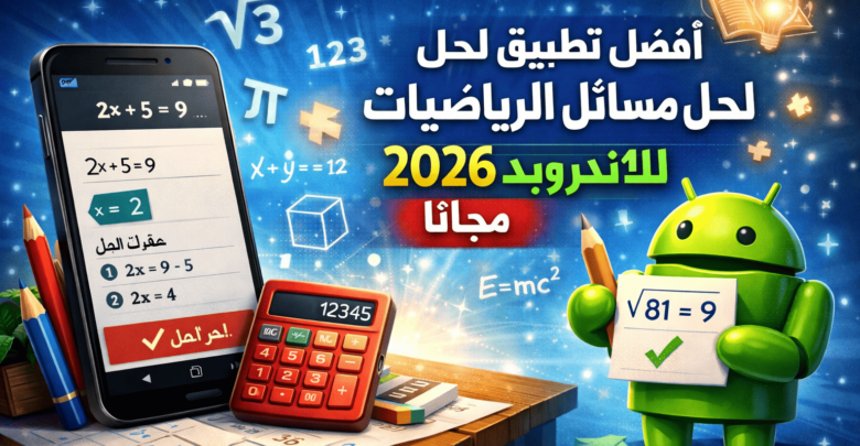 أفضل تطبيق لحل مسائل الرياضيات للاندرويد 2026 مجانا