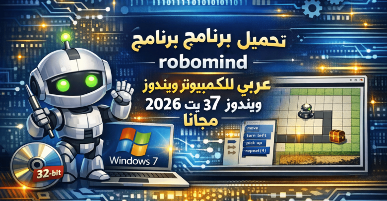 تحميل برنامج روبومايند robomind عربي للكمبيوتر ويندوز 7 32 بت 2026 مجانا