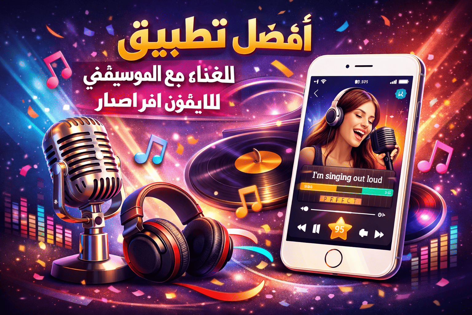 أفضل تطبيق للغناء مع الموسيقى للايفون اخر اصدار