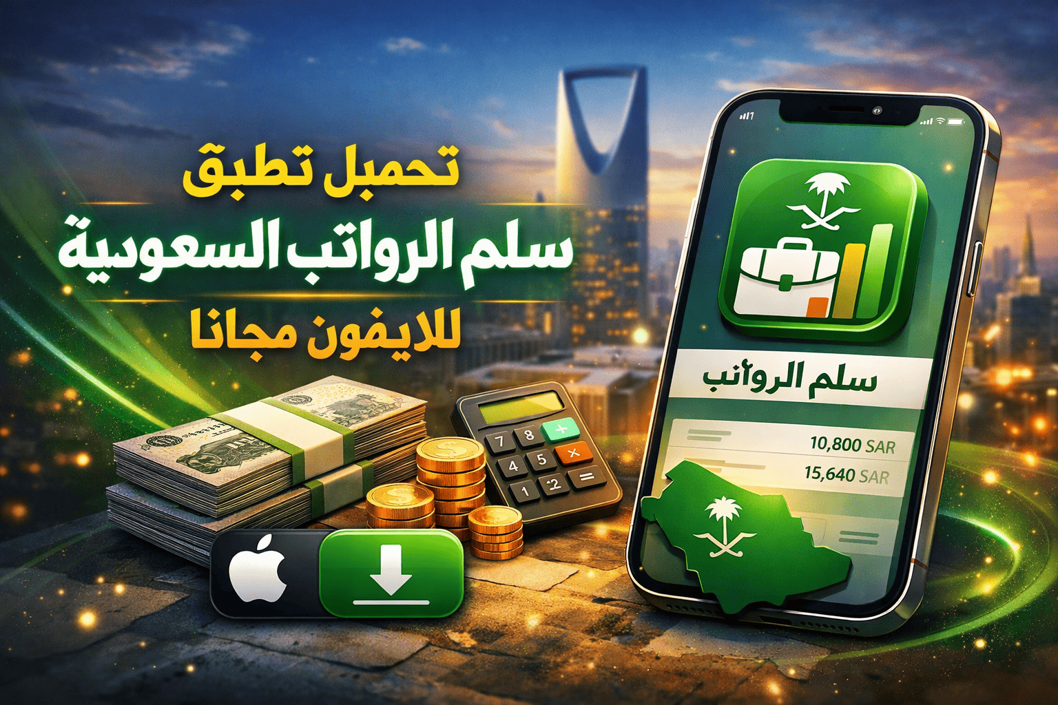 تحميل تطبيق سلم الرواتب السعودية للايفون مجانا