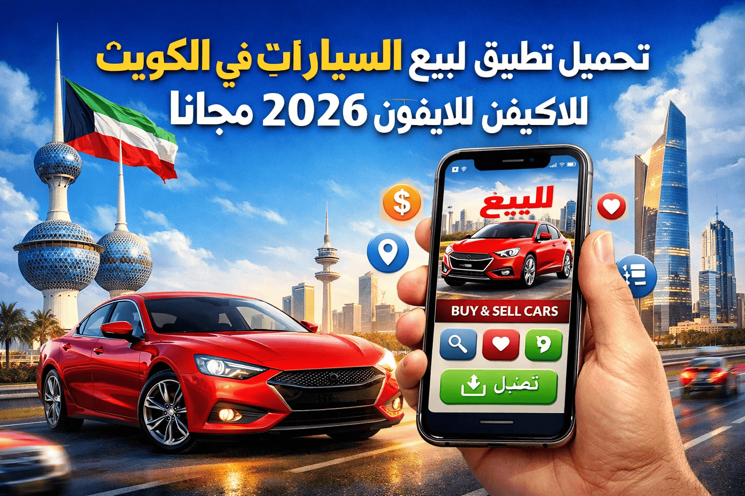 تحميل تطبيق لبيع السيارات في الكويت للايفون 2026 مجانا