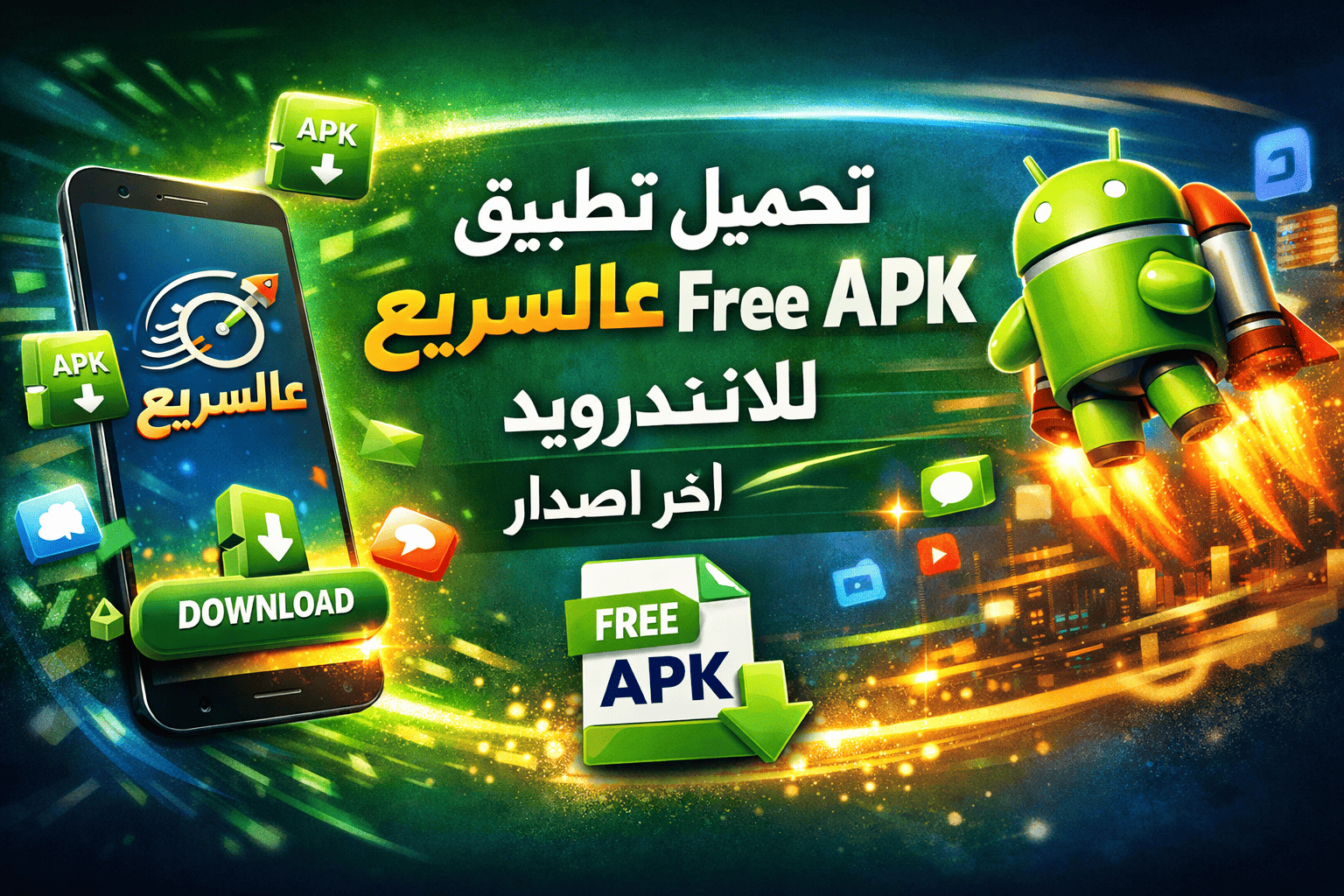 تحميل تطبيق عالسريع Free APK للاندرويد اخر اصدار